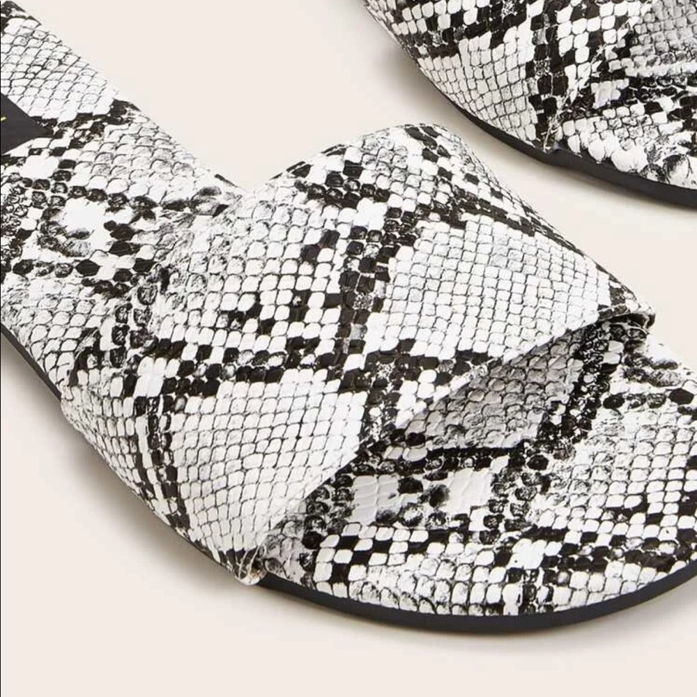 Snake skin sandals